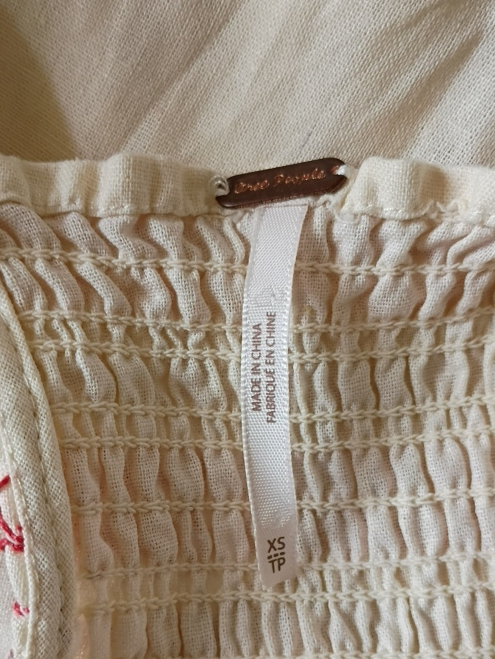 Free People Another Love Linen/Cotton Dress sz XS - Picture 12 of 14